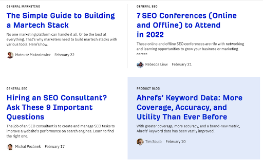 Ahrefs’ content guides to generate leads